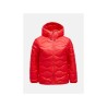 Kurtka puchowa damska PEAK PERFORMANCE Helium Down Hood Jacket Women czerwony