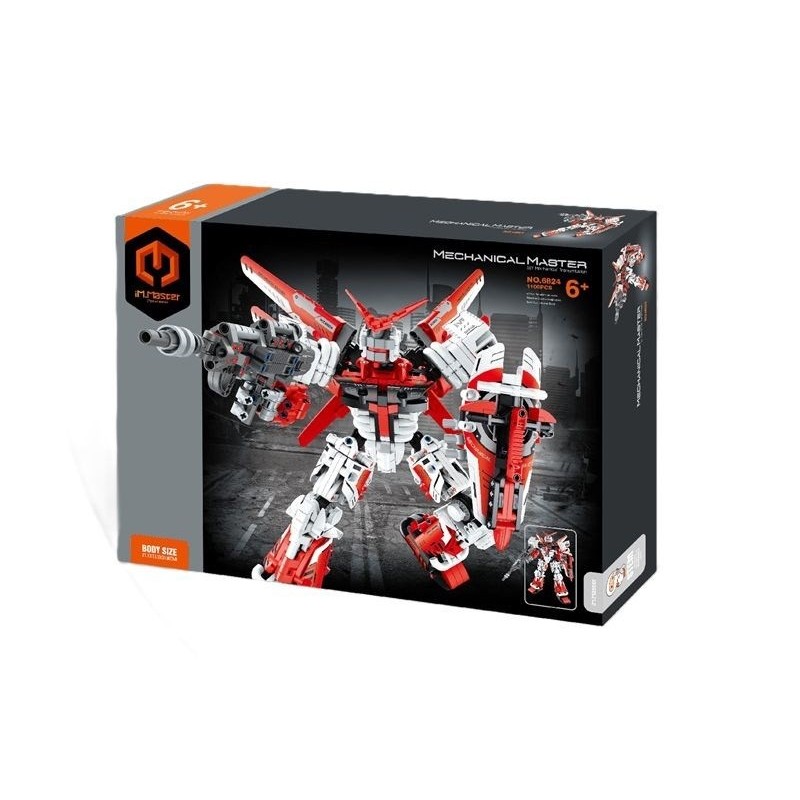 Zestaw klocków IM.MASTER Mecha wojownik czerwony 1100 elem. 6824 41094