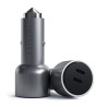 Satechi - Zasilacz samochodowy - 40 W - PD - 2 porty wyjściowe (24 pin USB-C) - Aluminium