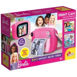 PROMO Aparat fotograficzny natychmiastowe zdjęcia 3w1 PRINT CAM Barbie Instant 97050 LISCIANI