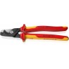 KNIPEX nożyce do cięcia kabli StepCut XL VDE 225mm