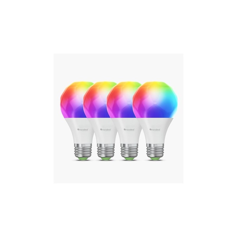 Zestaw 4 inteligentnych żarówek A60-E27 (Wi-Fi) Nanoleaf Essentials Smart Bulbs