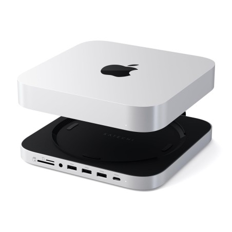 Satechi Stand & Hub - podstawka i hub do Mac Mini/Studio (USB-C 3.2, USB-A 3.2, 2x USB-A 3.0, 3,5mm jack, port micro/SD,