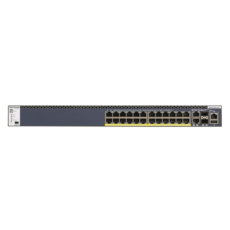 NETGEAR M4300-28G-PoE+ Zarządzany L2/L3/L4 10G Ethernet (100/1000/10000) Obsługa PoE 1U Czarny