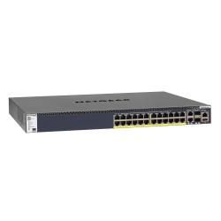 NETGEAR M4300-28G-PoE+ Zarządzany L2/L3/L4 10G Ethernet (100/1000/10000) Obsługa PoE 1U Czarny