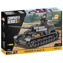 COBI 3045 Company of Heroes 3. Niemiecki czołg Panzer IV Ausf. G 610 klocków