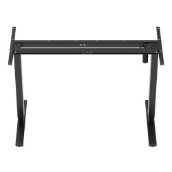 Biurko elektryczne regulacja wys. Ergo Office, max wys. 1160mm, max - 80 kg, bez blatu do pracy stojąco siedzącej, czarne,