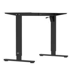 Biurko elektryczne regulacja wys. Ergo Office, max wys. 1160mm, max - 80 kg, bez blatu do pracy stojąco siedzącej, czarne,