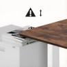 Biurko elektryczne regulacja wys. Ergo Office, max wys. 1160mm, max - 80 kg, bez blatu do pracy stojąco siedzącej, białe, ER-400