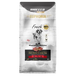 BIOFEED Euphoria Fresh Meat Adult Medium & Large Wieprzowina i Wołowina 12kg