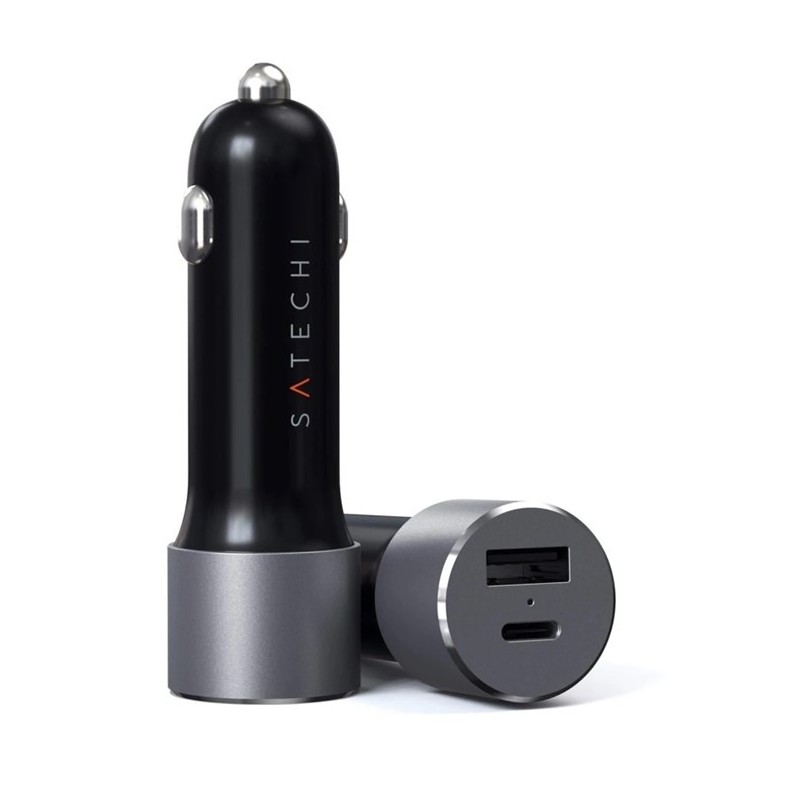 Zasilacz samochodowy USB-C o mocy 72 W gwiezdny szary