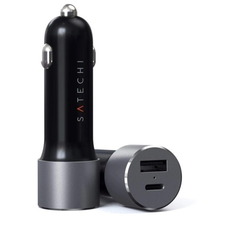 Zasilacz samochodowy USB-C o mocy 72 W gwiezdny szary