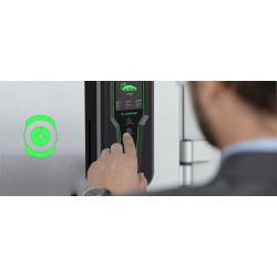 Qoltec Mobilna ładowarka do samochodu elektrycznego EV z regulacją 2w1 Typ2 3.5kW 230V LCD SCHUKO Przenośna Wallbox 5m