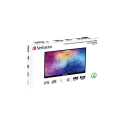 Verbatim 49591 monitor komputerowy 35,6 cm (14") 1920 x 1080 px Full HD LCD Ekran dotykowy Czarny