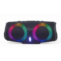 GEMBIRD PRZENOŚNY GŁOŚNIK BLUETOOTH LED RMS 2X 5W, WBUDOWANY MIKROFON, KOLOR CZARNY, USB, AUX, MICROSD