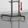 MACLEAN STAND / WÓZEK DO TV, PÓŁKA NA KAMERĘ, NA KÓŁKACH, 37-70", MAX. OBCIĄŻENIE 45KG/5KG PÓŁKA, MAX. VESA 600X400 MC-113 B