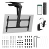 MACLEAN UCHWYT ELEKTRYCZNY DO TV, SUFITOWY, TUYA, MAX. VESA 800X400, REG. W POZ. +90°~-90°, DLA TV 43-86", MAX. 45KG MC-109 T