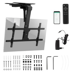 MACLEAN UCHWYT ELEKTRYCZNY DO TV, SUFITOWY, OBSŁUGA TUYA, MAX. VESA 800X400, DLA TV 43-86", MAX. 45KG MC-110 T