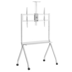 MACLEAN STAND / WÓZEK DO TV, PÓŁKA NA KAMERĘ, NA KÓŁKACH, 55-100", MAX. OBCIĄŻENIE 120KG/10KG PÓŁKA, MAX. VESA 900X600 MC-114