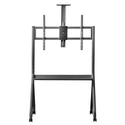 MACLEAN WÓZEK DO TV, PÓŁKA NA KAMERĘ, NA KÓŁKACH, 55-100", MAX. OBCIĄŻENIE 120KG/10KG PÓŁKA, MAX. VESA 900X600 MC-114 B