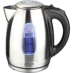 Adler AD 1223 czajnik elektryczny 1,7 l Czarny, Stal nierdzewna 2200 W