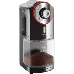 Melitta Molino 100 W Czarny, Czerwony, Stal nierdzewna