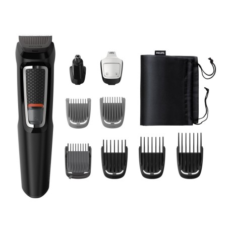 Philips MULTIGROOM Series 3000 Trymer do twarzy i włosów 9 w 1 z 9 nasadkami