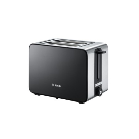 Bosch TAT7203 toster 2 kaw. 1050 W Czarny, Stal nierdzewna