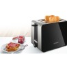Bosch TAT7203 toster 2 kaw. 1050 W Czarny, Stal nierdzewna