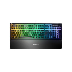 SteelSeries Apex 3 Gaming Keyboard, US Layout, Wired, Black SteelSeries Apex 3 Gaming keyboard IP32 water resistant for