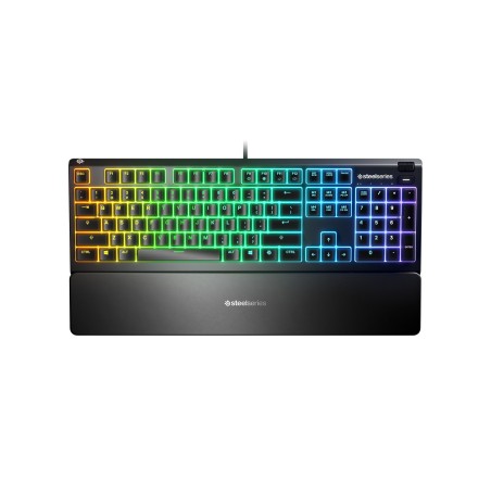 SteelSeries Apex 3 Gaming Keyboard, US Layout, Wired, Black SteelSeries Apex 3 Gaming keyboard IP32 water resistant for