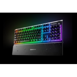 SteelSeries Apex 3 Gaming Keyboard, US Layout, Wired, Black SteelSeries Apex 3 Gaming keyboard IP32 water resistant for