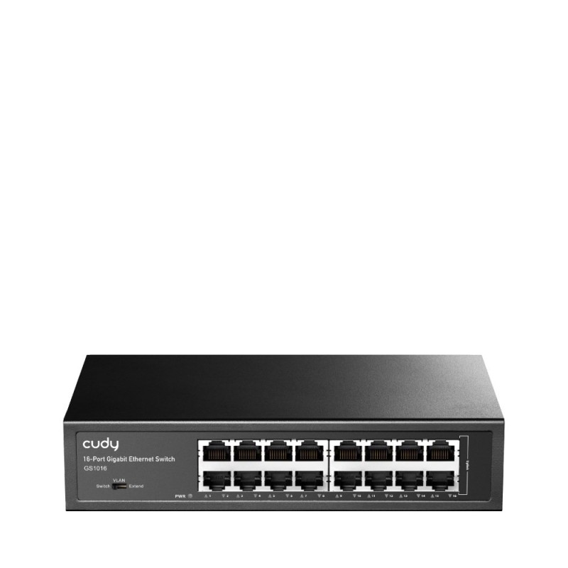 Cudy GS1016 łącza sieciowe Gigabit Ethernet (10/100/1000) Czarny