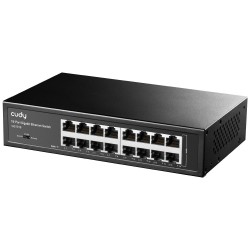 Cudy GS1016 łącza sieciowe Gigabit Ethernet (10/100/1000) Czarny