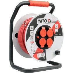 Yato YT-8108 rozgałęziacz 50 m 4 x gniazdo sieciowe Wewnątrz/Na wolnym powietrzu Czarny, Czerwony, Biały