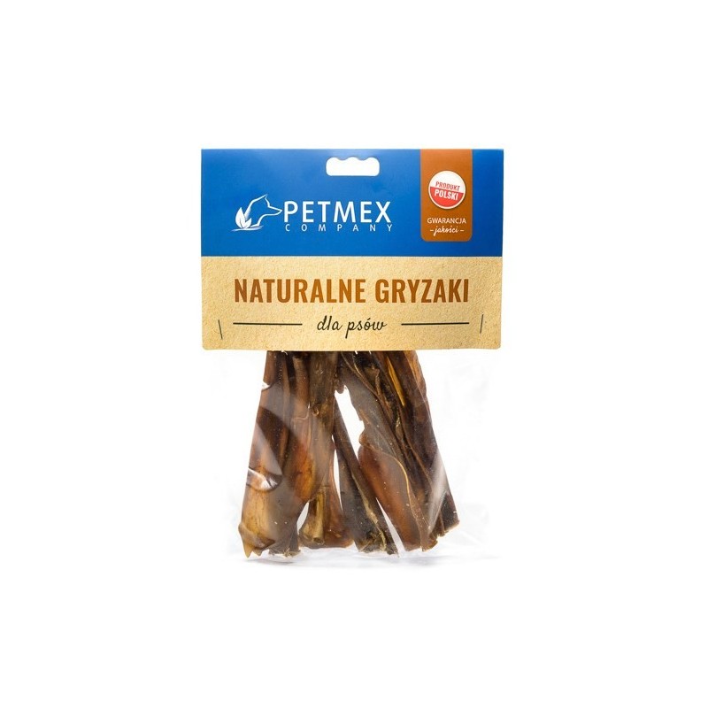 PETMEX Gryzak naturalny skóra sarny 15cm 100g PETMEX Gryzak naturalny skóra sarny 15cm 100g