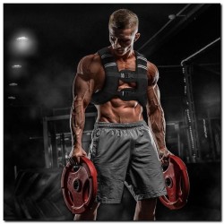 Kamizelka treningowa z obciążeniem 8kg neoprenowa HMS KTO08