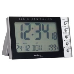 Technoline WT 188 budzik Cyfrowy budzik Czarny, Srebrny