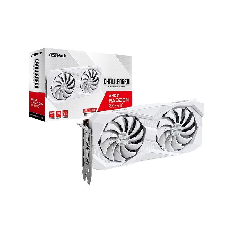 Karta graficzna Asrock RX 6600 Challenger White 8G retail