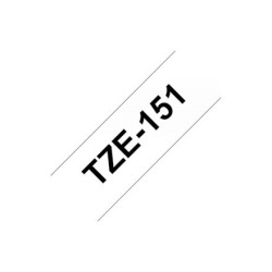 TZE-151 LAMINATED TAPE 24MM 8M/BLACK ON CLEAR