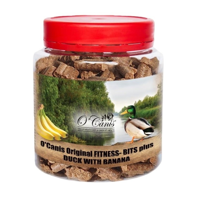 O'Canis Przysmak trenerski: kaczka z bananami 400g O'Canis Przysmak trenerski: kaczka z bananami 400g