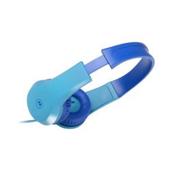 Motorola | Przewodowe słuchawki dla dzieci | Moto JR200 | Nauszny Wbudowany mikrofon | Nauszne | Wtyczka 3,5 mm | Niebieski