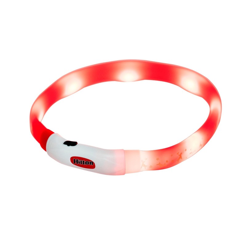 HILTON LED Obroża Silikonowa 1,4x0,8x40cm z USB dla psa HILTON LED Obroża Silikonowa 1,4x0,8x40cm z USB dla psa