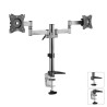 Uchwyt biurkowy do dwóch monitorów LCD Maclean MC-714 13-27" 8kg aluminiowy