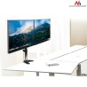 Uchwyt biurkowy do dwóch monitorów LCD Maclean MC-714 13-27" 8kg aluminiowy