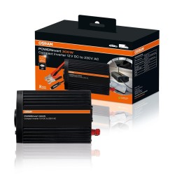 Przetwornica OEINVU300, moc użytkowa: 300 W, napięcie wejściowe: 12 V, napięcie wyjściowe: 230 V USB - 121x197x53 mm
