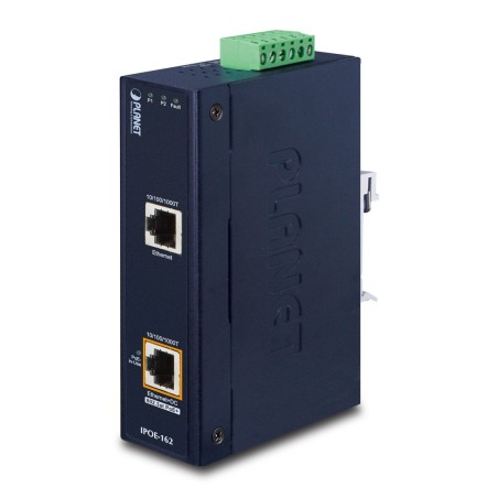 PLANET IPOE-162 łącza sieciowe Gigabit Ethernet (10/100/1000) Obsługa PoE Czarny