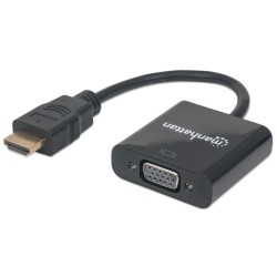Konwerter Adapter HDMI na VGA 1080p z Zasilaniem USB