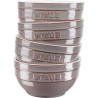 Staub Ceramique Zestaw misek 0,4 l Okrągły Ceramika Szary 4 szt.