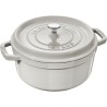 Garnek żeliwny okrągły Staub - 5.2 ltr, Biała trufla